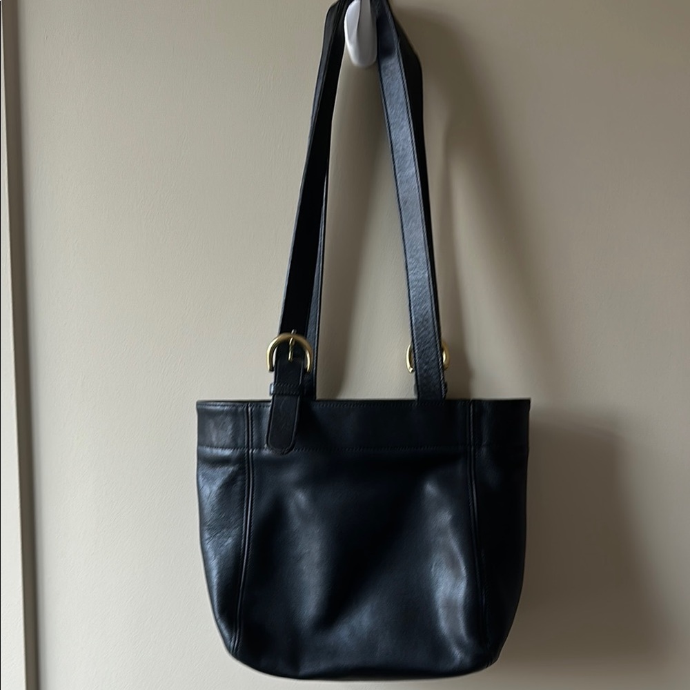 Coach vintage  Black Leather Tote Bag